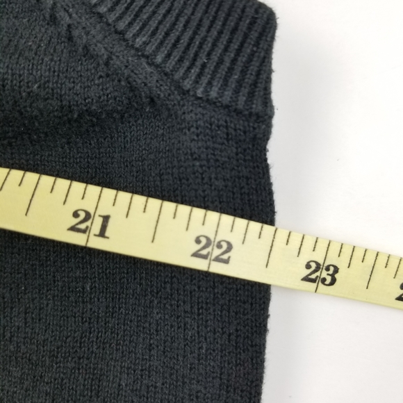 VTG 90's 00's Black Ugly Sweater Knit Style Vest - Picture 5 of 6